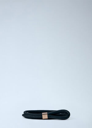 Max Mara Braided Leather Belt Black max0265097