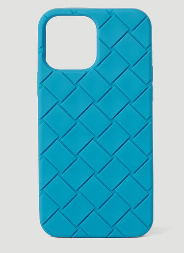 Bottega Veneta Intreccio iPhone 13 Phone Case Blue bov0150054