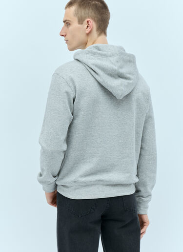 Comme Des Garçons PLAY Logo Patch Hooded Sweatshirt Grey cpl0355024