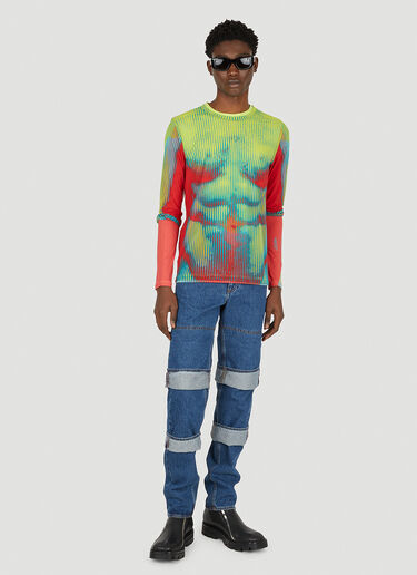 Body Morph Mesh Cover Top Y/Project x Jean Paul Gaultier Body Morph Mesh Cover Top Yellow ypg0350005