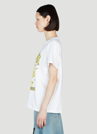 Dance Bunny Short Sleeve T-Shirt GANNI Dance Bunny Short Sleeve T-Shirt White gan0253098