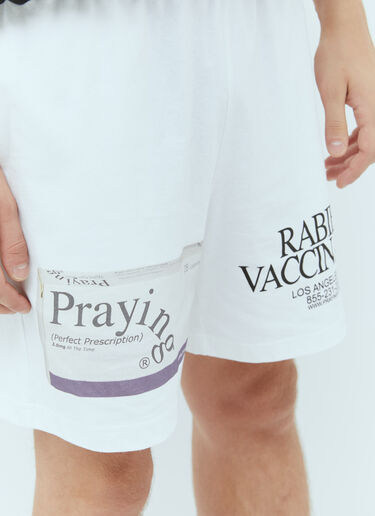 Praying Pill Track Shorts White pry0354012