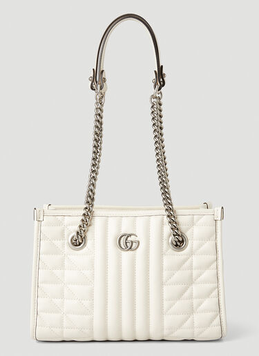 Gucci GG Marmont Quilted Medium Shoulder Bag White guc0247225
