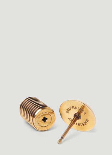Balenciaga Garage Screw Earrings Gold bal0255093