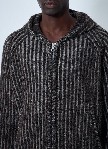 Level Hood Zip-Up Sweatshirt Our Legacy Level Hood Zip-Up Sweatshirt Brown our0163004