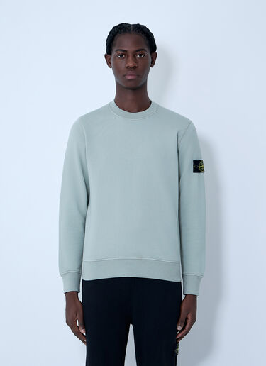 Stone Island Logo Patch Sweatshirt Green sto0164018