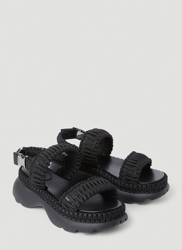 Moncler Belay Woven Sandals Black mon0252049