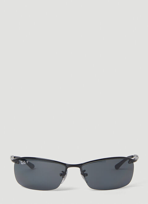 Ray-Ban RB3183 Semi Rimless Sunglasses Brown lrb0353013