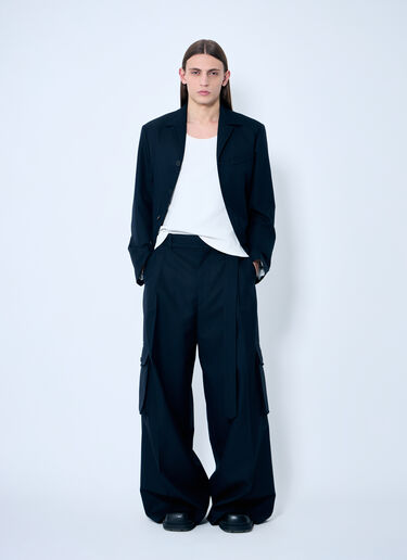 Dries Van Noten Pier Pinstripe Pants Navy dvn0158008