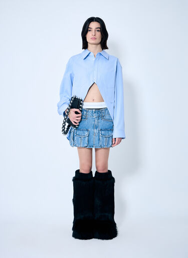 Alexander Wang Pull-Back Cut-Out Shirt White awg0259008