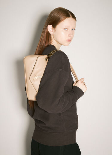 Saint Laurent Calypso Small Shoulder Bag Beige sla0257096