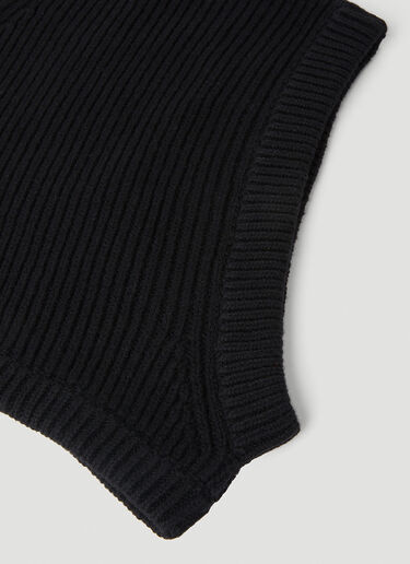 Rick Owens Knit Balaclava Black ric0253028
