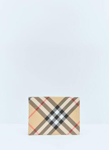 Burberry Check Passport Holder Beige bur0158014