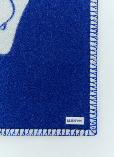 Burberry EKD Wool Blanket Blue bur0155114