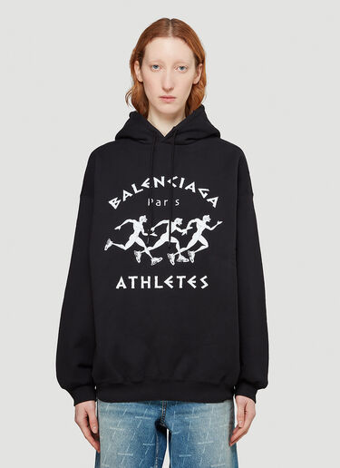 Balenciaga Athletes Hooded Sweatshirt Black bal0243014