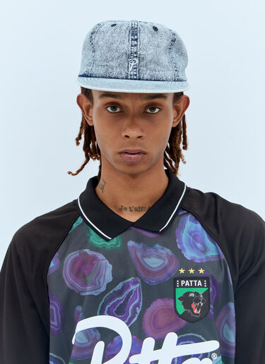 Patta Acid Wash Sports Baseball Cap Blue pat0156012