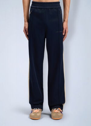 Palm Angels Classic Logo Zip-Up Track Pants Dark Blue pma0162097