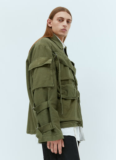Dries Van Noten Overdyed Cargo Jacket Green dvn0154006