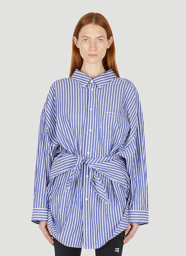 balenciaga poplin pinstripe shirt