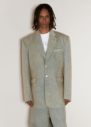 Acne Studios Denim Tailored Blazer Grey acn0155016