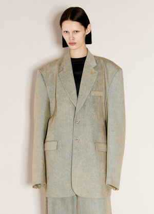 Vetements Denim Tailored Blazer Black vet0356003