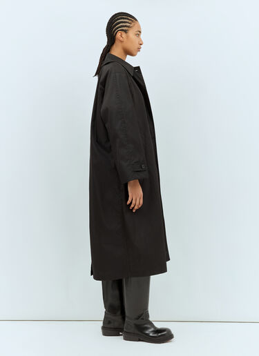 Jil Sander Spread Collar Rain Coat Black jil0259003