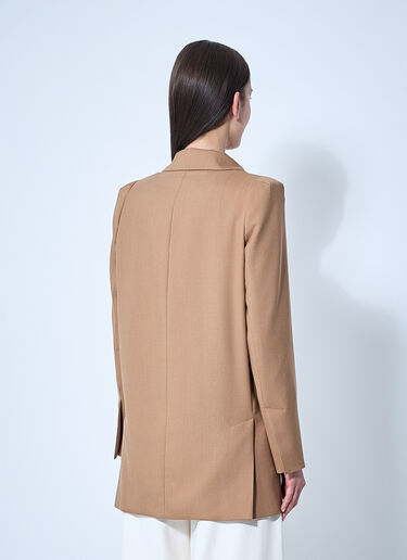 Max Mara Single-Breasted Blazer Beige max0260037