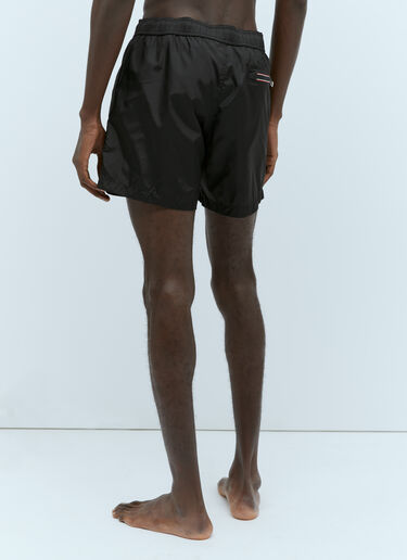 Moncler 로고 패치 스윔 쇼츠 블랙 mon0155017