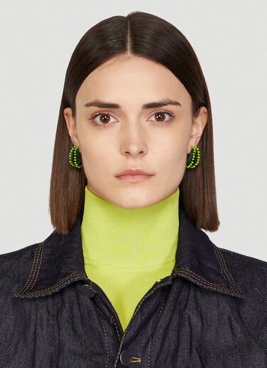 Bottega Veneta 장식 이어링 그린 bov0248081