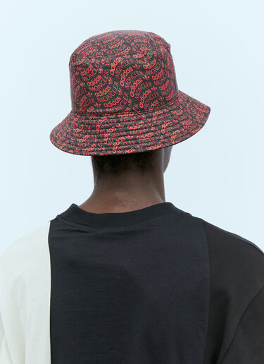 Moncler x adidas Originals ロゴプリントバケットハット レッド mad0354011