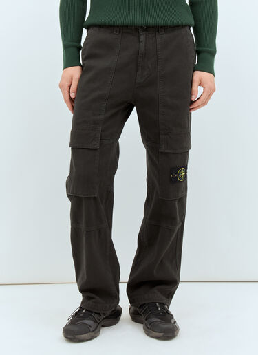 Stone Island Canvas Cargo Pants Grey sto0158029