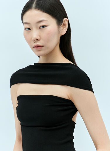 Slip-Through Knit Top TOTEME Slip-Through Knit Top Black tot0255034