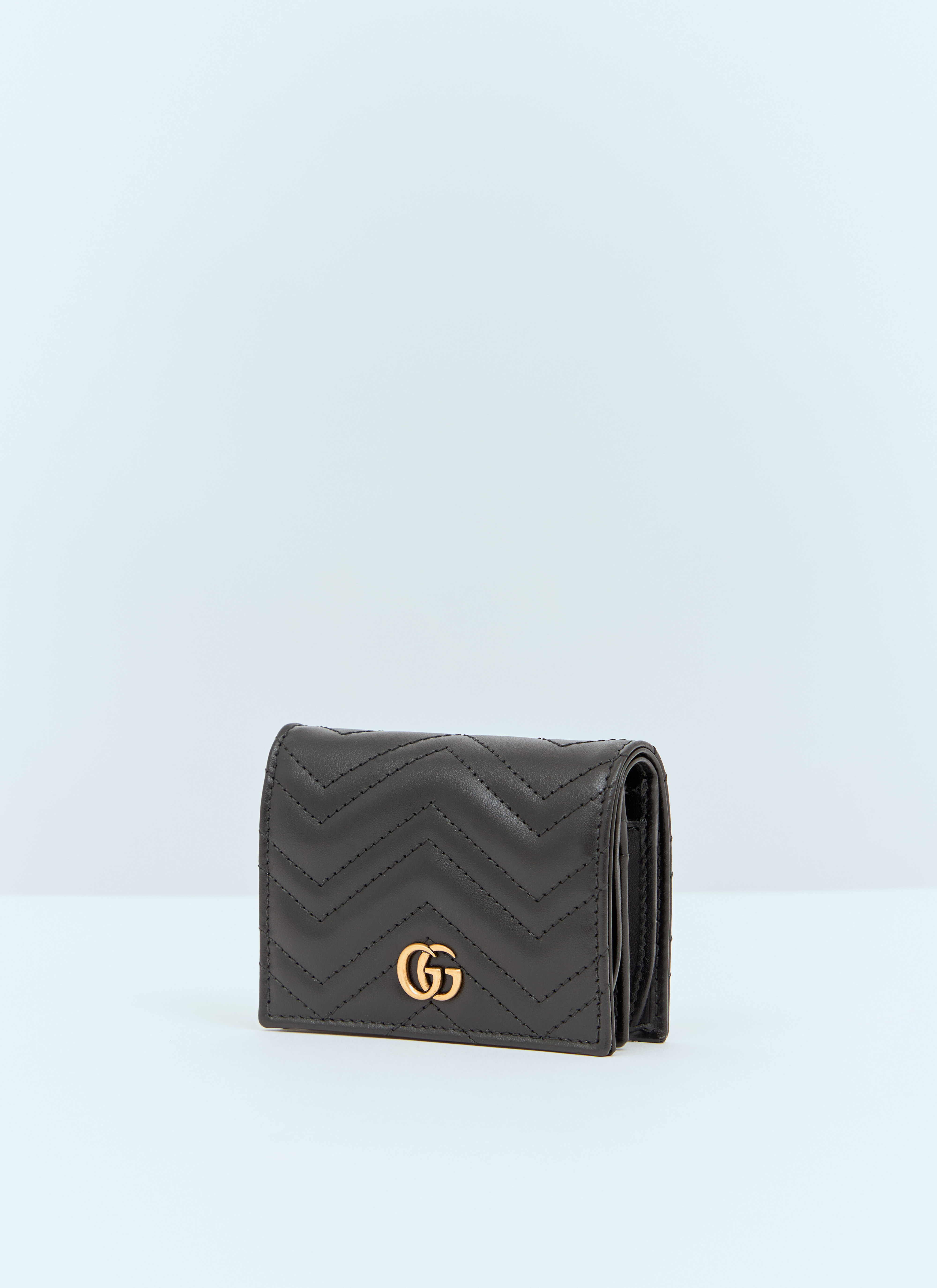 Gucci GG Marmont Card Case Wallet in Black LN CC