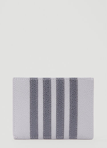 Thom Browne Tri-Stripe Card Holder Grey thb0146035