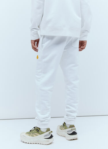 Moncler 로고 패치 트랙 팬츠 화이트 mon0156014