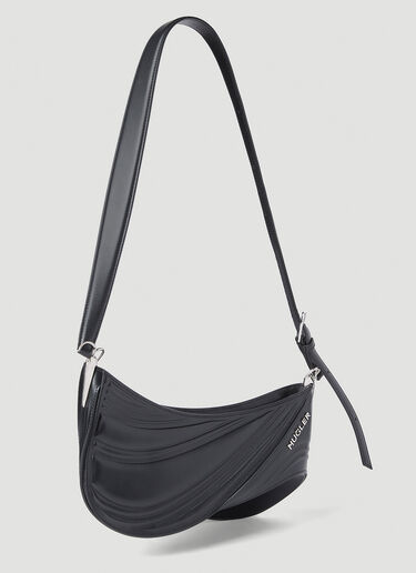 Mugler 中号 Spiral Curve 01 单肩包 黑色 mug0252045