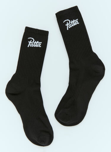 Patta ロゴジャカードソックス ブラック pat0154016