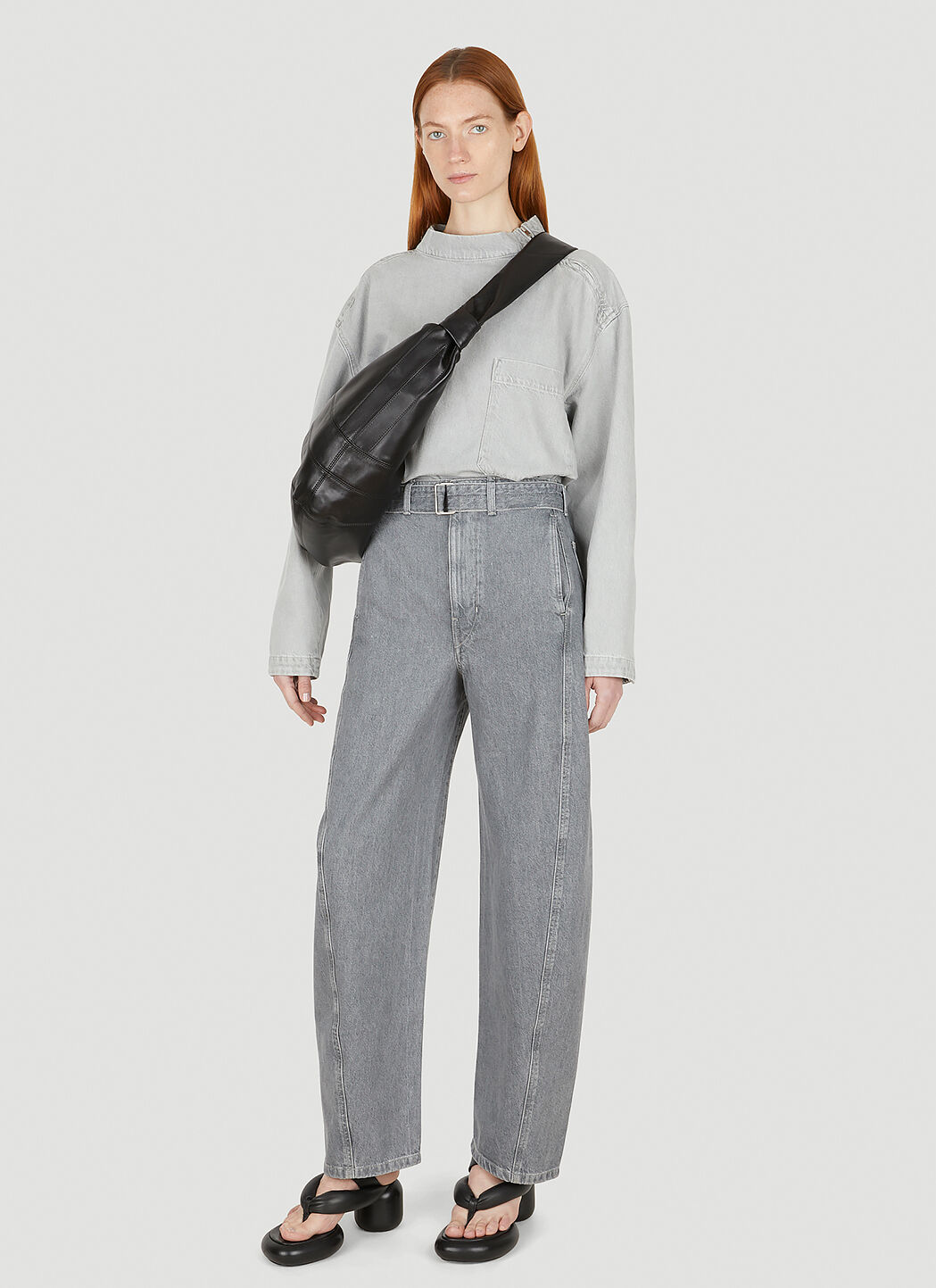 Lemaire Women's Zipped Top in Grey | LN-CC®