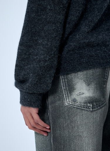 Our Legacy Button-Down Cardigan in Wool Blend Black our0164002