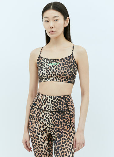 GANNI Active 吊带上衣 棕 gan0255046