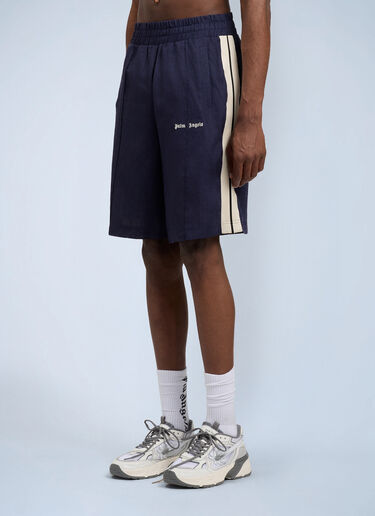 Palm Angels Classic Logo Track Shorts Blue pma0164159