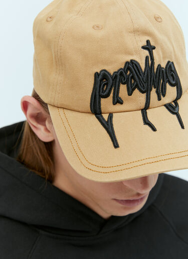 Demon Baseball Cap Praying Demon Baseball Cap Brown pry0354020