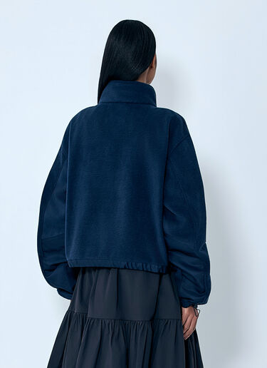 Cecilie Bahnsen High-Neck Fleece Pullover Navy cec0263012