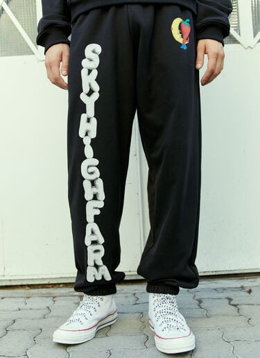 Sky High Farm Workwear 图案印花运动裤 黑色 skh0354002