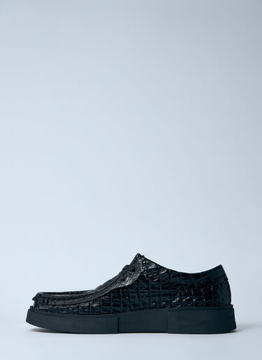 Martine Rose x Clarks Torview Lace-Up Shoes Black mrc0160004