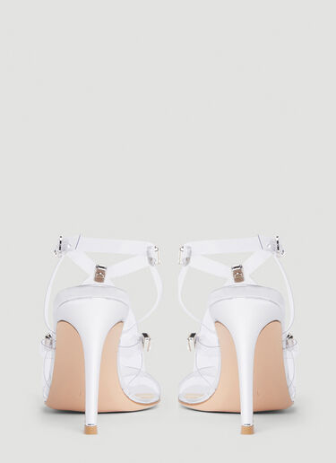 Gianvito Rossi Embellished Strappy Sandals Silver gia0252002