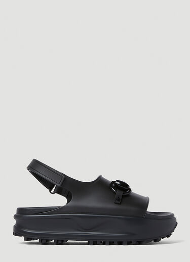 Gucci Horsebit Plaque Sandals Black guc0252094