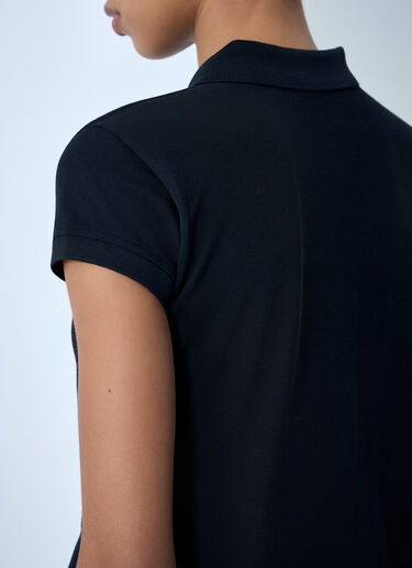 Cropped Polo Shirt Balenciaga Cropped Polo Shirt Black bal0263002