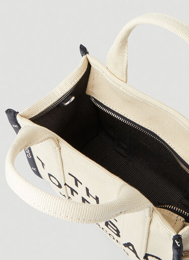 Marc Jacobs Logo Print Mini Tote Bag Cream mcj0247076