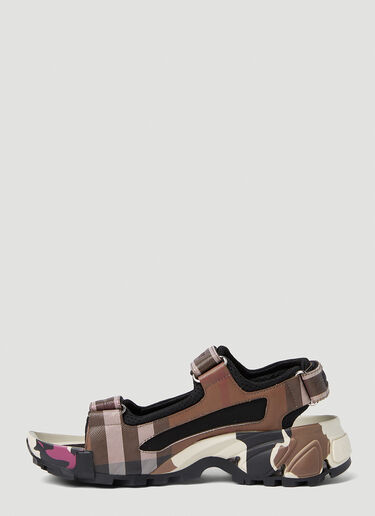 Burberry Arthur Check Sandals Brown bur0251078